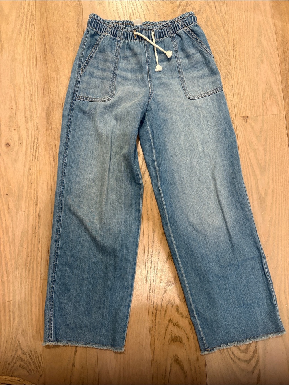 OshKosh B'gosh Light Blue Drawstring Waist Kids Jeans